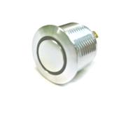 175-8568 RS PRO Illuminated Push Button Switch, Momentary, Panel Mount, 16mm Cutout, SPST, Blue LED, 36V dc, IP67