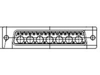 fm24w7pa-k120-1727040025 FCT from Molex 172704 17 Way Straight Rear Panel D-Sub Connector Male, with Flange