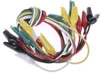 bu-00287 Mueller Electric Test Leads, 7A, 300V, Black, Green, Red, White, Yellow, 300mm Lead Length