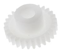 521-7051 RS PRO POM 28 Teeth Spur Gear, 0.5 Module, 4mm Bore Diam, 14mm Pitch Diam, 8mm Hub Diam