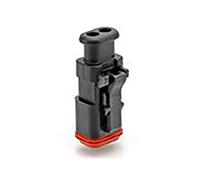 at06-2s-sr01blk Amphenol Industrial, AT Automotive Connector Plug Black Cable Mount 2 Way, Crimp Termination AT06-2S-SR01BLK