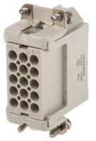 112550 EPIC Heavy Duty Power Connector Insert, 10A, Male, H-D Series, 15 Contacts