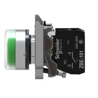 xb4bp31 Schneider Electric Harmony XB4 Series Push Button, Panel Mount, 22mm Cutout, SPST, IP66, IP67