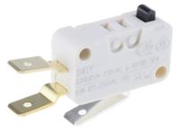 d413-v3aa ZF Button Micro Switch, Tab Terminal, 100 mA @ 250 V ac, SPDT