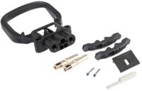 95342-01 Rema Black Chassis Mount 2P Industrial Power Socket, Rated At 80A, 150 V