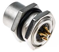 1838891-3 TE Connectivity Circular Connector, 5 Contacts, Panel, M12 Connector, Socket, Female, IP67, M12 Series