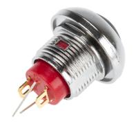 891-9858 RS PRO Illuminated Miniature Push Button Switch, Momentary, Panel Mount, 13.6mm Cutout, SPST, Yellow LED, 250 V ac @