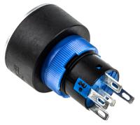 175-8279 RS PRO Illuminated Push Button Switch, Panel Mount, 22.2mm Cutout, SPDT, Blue LED, 250V ac, IP65