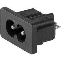 43000102 Schurter C8 Snap-In IEC Connector Male, 2.5A, 250 V