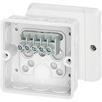 de-9326 HENSEL DE Series White Polycarbonate Junction Box, IP55, 50 x 88 x 88mm