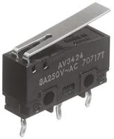 av34243 Panasonic Hinge Lever Micro Switch, PCB Terminal, 3 A @ 250 V ac, SP-CO