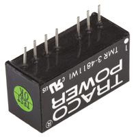 tmr-3-4811wi TRACOPOWER TMR 3WI DC-DC Converter, 5V dc/ 600mA Output, 18 → 75 V dc Input, 3W, Through Hole, +85°C Max Temp