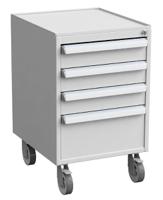 60649303 Treston 3 Drawer Unit, Steel, 700mm x 450mm x 520mm, Grey