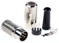 491-150 RS PRO 6 Pole Din Plug, 4A, 100 V ac, Male, Cable Mount