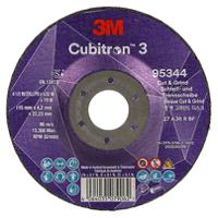 7100303975 3M 95344 Ceramic Cutting Disc, 115mm x 4.2mm Thick, 36+ Grade, 10 in pack