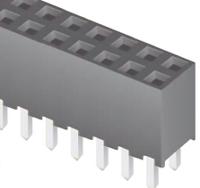 sqw-104-01-l-d Samtec SQW Series Straight Through Hole Mount PCB Socket, 8-Contact, 2-Row, 2mm Pitch, Solder Termination