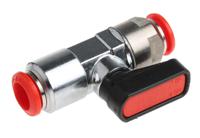 176-2146 RS PRO Handle Pneumatic Relay Micro Valve, Push in 8 mm, 2.5mm, III B
