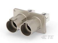 1-2399607-2 TE Connectivity PowerTube 1400 Series Straight Panel PCB Connector, 2 Contact(s), 47 mm Pitch, 1 Row, Shrouded