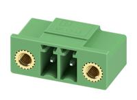 1817615 Phoenix Contact, 3.5mm Pitch, MC 1.5/2-GF-3.5-LR, 2 Way, Right Angle, Pluggable Terminal Block, Header, Through Hole,