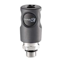 csi-061151cp PREVOST Composite Body Male Safety Quick Connect Coupling, G 1/4 Male Threaded