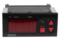 124-1060 RS PRO Panel Mount On/Off Temperature Controller, 77 x 35mm 1 Input, 2 Output Relay, SSR, 24 V ac Supply Voltage