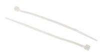 492-0447 RS PRO Cable Tie, 100mm x 2.5 mm, Natural Nylon, Pk-1000