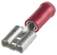 9-160583-2 TE Connectivity PIDG FASTON .250 Red Insulated Female Spade Connector, Receptacle, 6.35 x 0.81mm Tab Size, 0.3mm² to