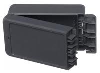 96033124-b-140806-abs-7024 Bopla Bocube Series Graphite Grey ABS Enclosure, IP66, IP68, Graphite Grey Lid, 151 x 80 x 60mm