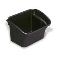 fg335488bla Rubbermaid Commercial Products Plastic Storage Bin, 307.8mm x 431.8mm x 5in, Black