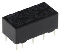 g6ak-274p-st-us-12dc Omron PCB Mount Latching Signal Relay, 12V dc Coil, 500mA Switching Current, DPDT