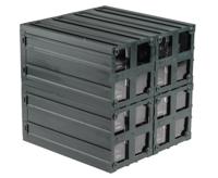 236-3606 RS PRO 8 Drawer Storage Unit, Plastic, 208mm x 208mm x 222mm, Transparent