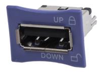 1775690-2 TE Connectivity Straight, Through Hole, Socket- Single Port Type A 2.0 USB Connector
