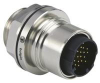 pxm601222pcr Bulgin Circular Connector, 22 Contacts, Front, Plug, Male, IP66, IP69K, IP68, Buccaneer 6000 Series