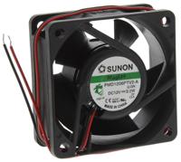 pmd1206ptv2-augn Sunon PMD Series Axial Fan, 12 V dc, DC Operation, 53.5m³/h, 3.2W, 269mA Max, 60 x 60 x 25mm