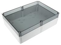 11101201 Spelsberg TK PS Series Grey Polystyrene Enclosure, IP66, Transparent Lid, 360 x 254 x 111mm