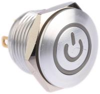av1610p712r04 TE Connectivity Illuminated Push Button Switch, Momentary, Panel Mount, 16mm Cutout, SPST, Blue LED, 36V dc, IP67
