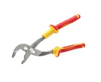 0-84-294 Stanley  4-Piece Pliers, 250 mm Overall, Bent, Flat Tip, VDE/1000V, 10in Jaw