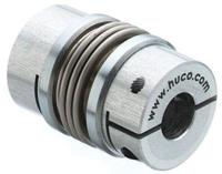 554455252 Huco Bellows Coupling, 45mm Outside Diameter, 25mm Bore, 63mm Length Coupler