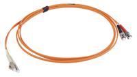 536-7358 RS PRO LC to ST Duplex Multi Mode OM1 Fibre Optic Cable, 62.5/125μm, Orange, 2m