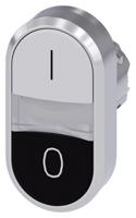 3su1051-3ab61-0ak0 Siemens SIRIUS ACT 3SU10 Series Black, White Momentary Push Button Head, 22mm Cutout, IP66, IP67, IP69K