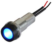 strlh1024fl30hbe Oxley Blue Panel Mount Indicator, 10.2mm Mounting Hole Size, IP68