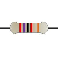 mf0207fte52-27k Yageo 27kΩ Metal Film Fixed Resistor 0.6W ±1% MF0207FTE52-27K