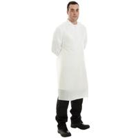 40902 Supertouch White PE Food Safe Disposable Apron