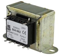 504-662 RS PRO 20VA 2 Output Chassis Mounting Transformer, 24V ac, IEC 61558-2-6