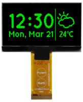 mcot128064h1v-gm Midas 2.42in Green Passive matrix OLED Display 128 x 64pixels TAB I2C, Parallel, SPI Interface
