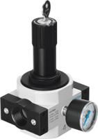 lrs-14-d-i-mini Festo G 1/4 Pneumatic Regulator - 0.5bar to 12bar, 16bar max. input, 194611
