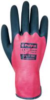 giw10 Polyco Healthline Grip It Wet Red, Black Seamless Knitted Nylon Latex, Nylon Work Gloves, Size 10, Palm Coating