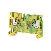 1521680000 Weidmuller  A Series Green/Yellow, 2.5mm², Single-Level, Push In Termination