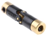 103061616 Huco Universal Joint 103.06.1616, Single, Plain, Bore 1/8 x 1/8in, 27.2mm Length