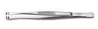 136-9803 RS PRO 120 mm, Stainless Steel, Grooved; Cylindrical, Tweezers